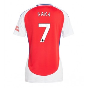 Arsenal Bukayo Saka #7 Hjemmebanetrøje Dame 2024-25 Kort ærmer